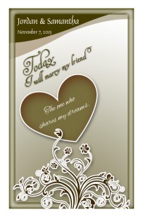 Wedding Program Cover Template 9E - Version 2